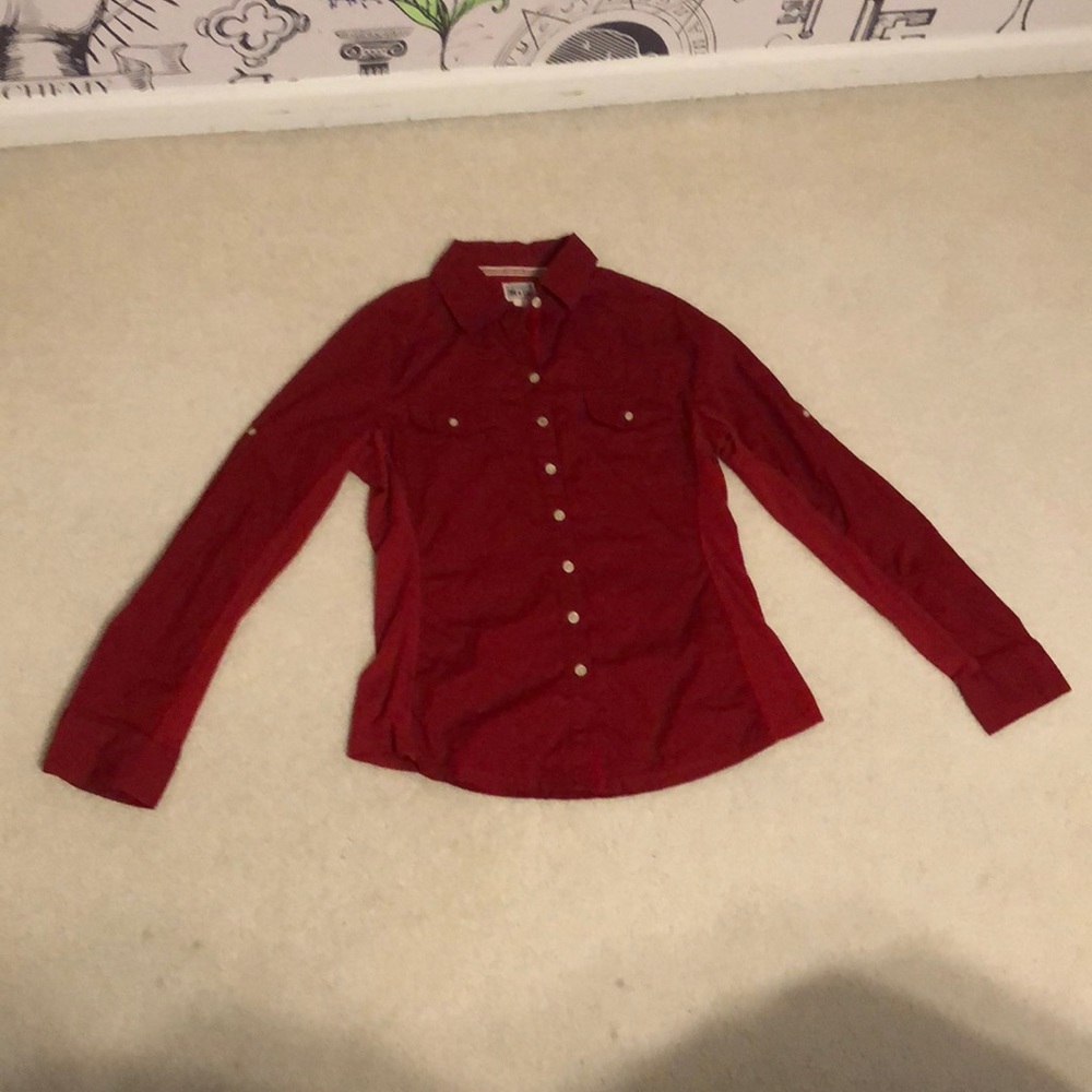 Red long sleeve shirt